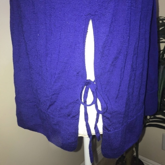 J Crew Knobby Texture Wool Tie Long Sleeve Top XL - Picture 4 of 8